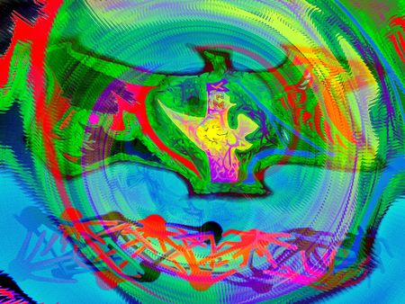 Crazy illustration backgroundの写真素材