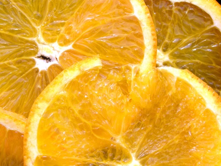 sliced oranges background