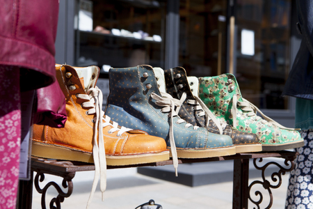 Nice shoes for any winter or autumn. Very nice and colorful and of course healthy and warmの写真素材