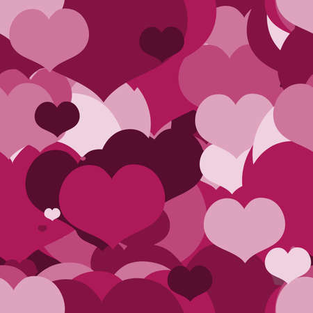 Seamless Pink pattern for a Valentine Day. Can be used for a Love Valentine Letter, Card, Valentines day Celebration, design. Seamless Texture can be used for Wallpapers, Pattern Fills, Web Pageのイラスト素材