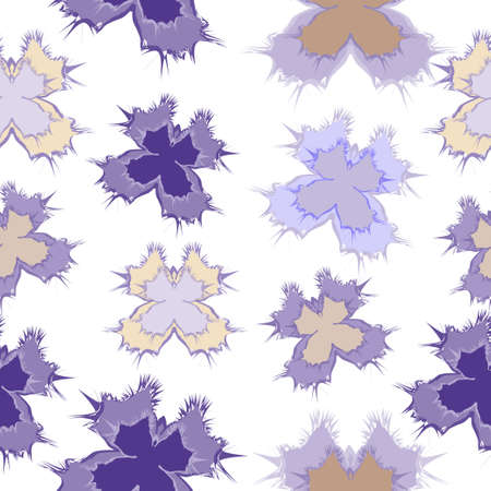 Butterfly colorful summer seamless vector illustration on white background. Texture can be used for wallpapers, pattern fills, web page backgrounds, surface texturesのイラスト素材