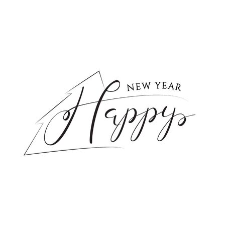 Isolated on White Background Hand Drawn Lettering.のイラスト素材