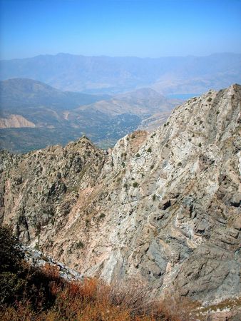 Grey rocks in Chimgan mountain region. Uzbekistan, fall 2004の写真素材
