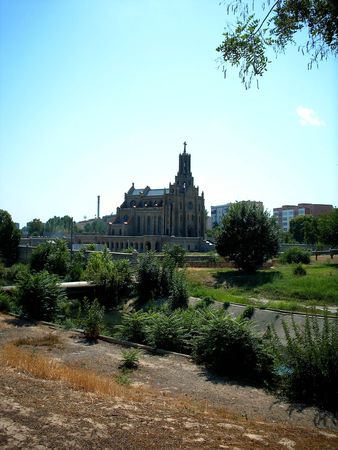 Catholis church in Tashkent downtown, Uzbekistan. Summer 2004 の写真素材