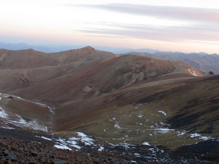 Evening in mountains. Babaytag region, Uzbekistanの写真素材