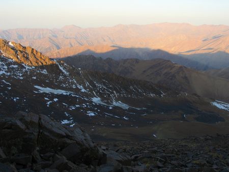 Evening in mountains. Babaytag region, Uzbekistanの写真素材