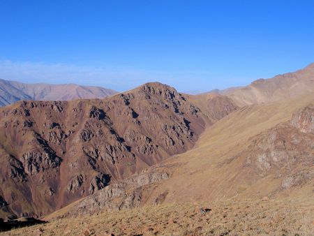 Midday in mountains. Babaytag region, Uzbekistanの写真素材