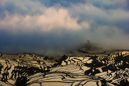 Sunrise Yuanyangtitianの写真素材