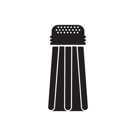 black vector icon on white background  salt shakerのイラスト素材