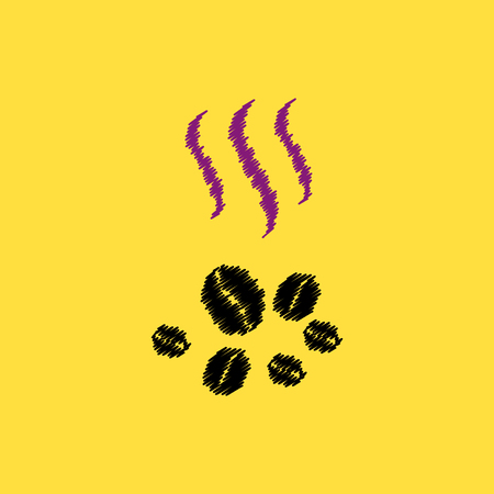 flat vector icon design collection  coffee beansのイラスト素材