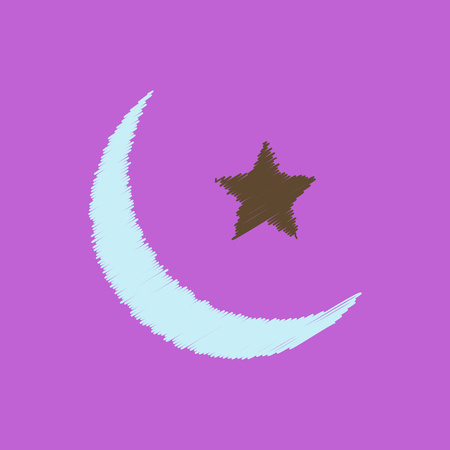 flat vector icon design collection ramadan festivalのイラスト素材