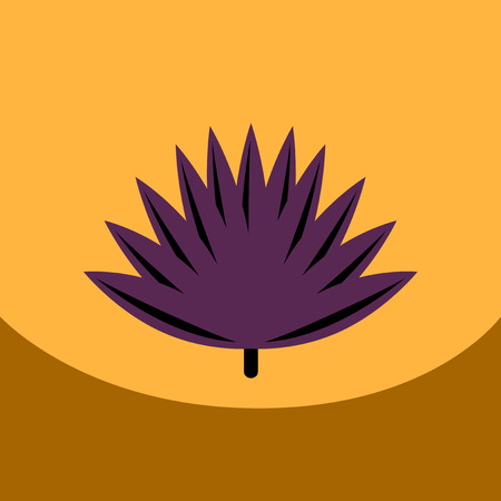 flat vector icon design collection  leaf of treeのイラスト素材