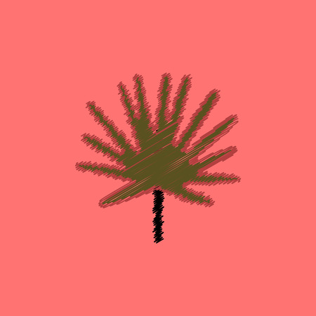 flat vector icon design collection  leaf of treeのイラスト素材