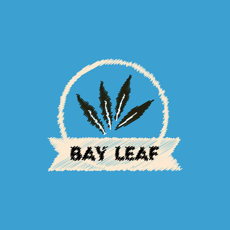 flat vector icon design collection Kitchenware seasoning bay leafのイラスト素材