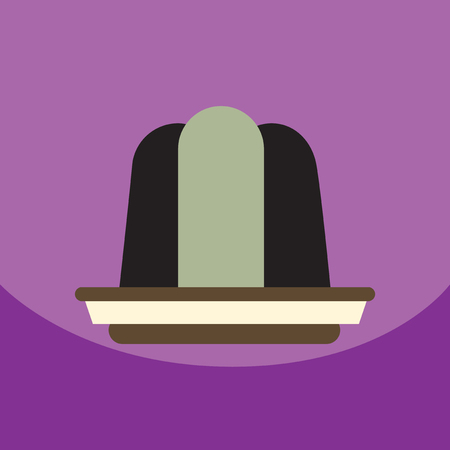 flat vector icon design collection  jelly dessertのイラスト素材