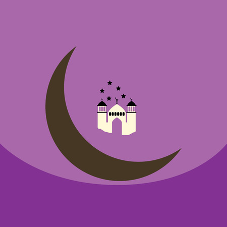 flat vector icon design collection  ramadan festivalのイラスト素材