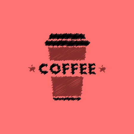flat icon design collection  coffee to goのイラスト素材