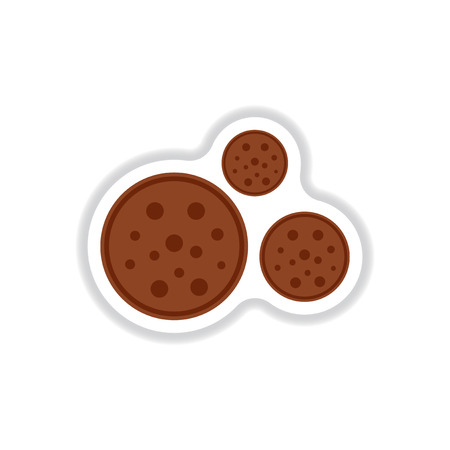 Label icon on design sticker collection bonbon candyのイラスト素材