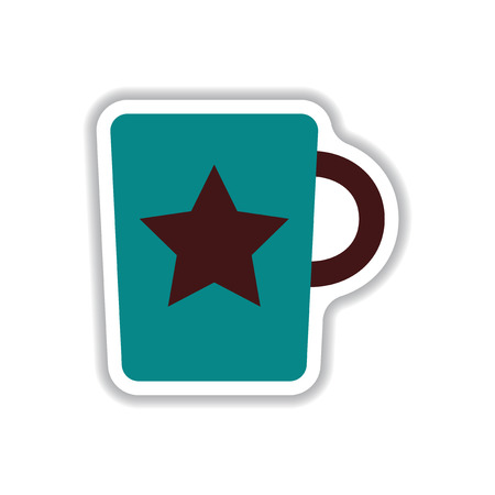 Label Frames and badges vector icon design collection coffee emblem of hot coffeeのイラスト素材