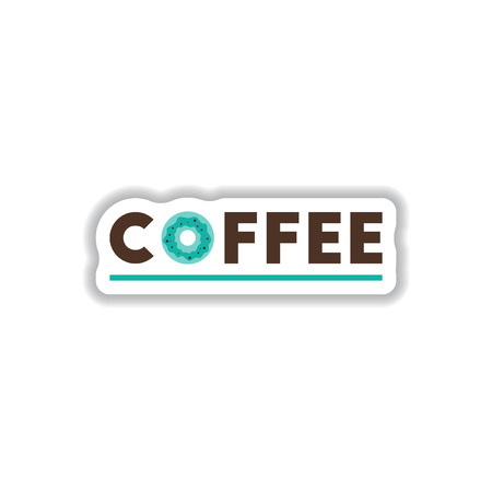Label Frames and badges vector icon design collection coffee emblemのイラスト素材