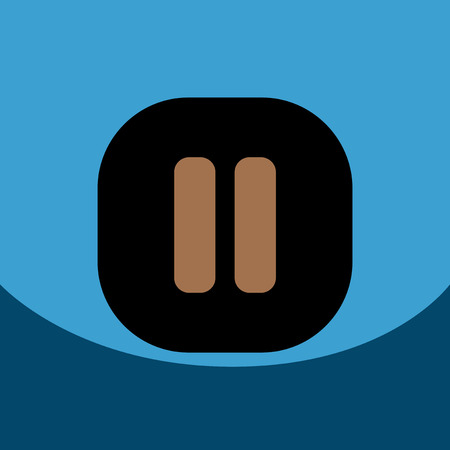 flat vector icon design collection button music