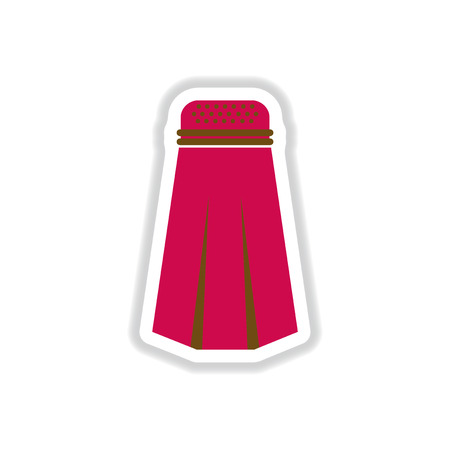 Label icon on design sticker collection pepper shakerのイラスト素材