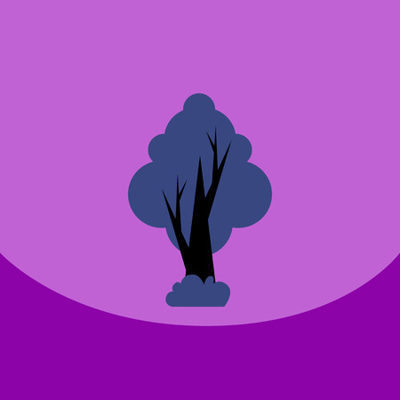 flat vector icon design collection tree silhouetteのイラスト素材