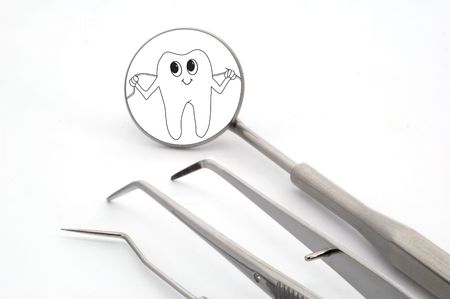 Three dental-medical instruments の写真素材