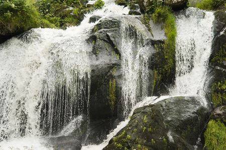 beautiful waterfall (Germany-Schwarzwald-Triberg)の写真素材
