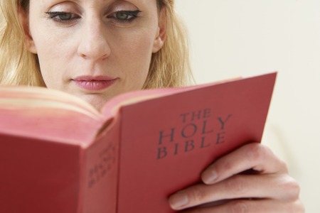 Young Woman Studying Bible