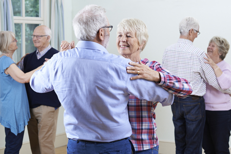Group Of Seniors Enjoying Dancing Club Togetherの販売画像