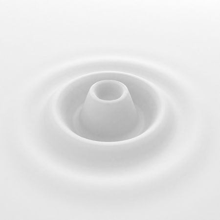 White liquid 3d ripples, circularの写真素材