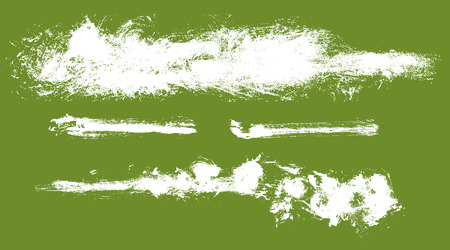 Set of 4 grunge paint streak design elements, vectorのイラスト素材