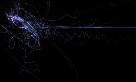 Abstract fractal light shape background design, horizontal