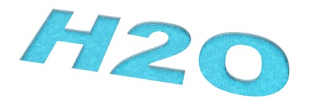 Swimming pool shaped like water formula, isolatedの写真素材