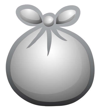 Bundle grey cartoon color vector illustration, horizontal, over white, isolatedのイラスト素材