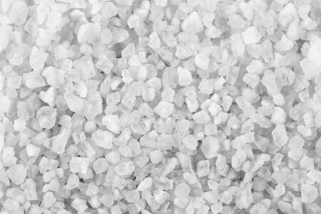 Top view colorless white crystal salt texture horizontal formatの写真素材