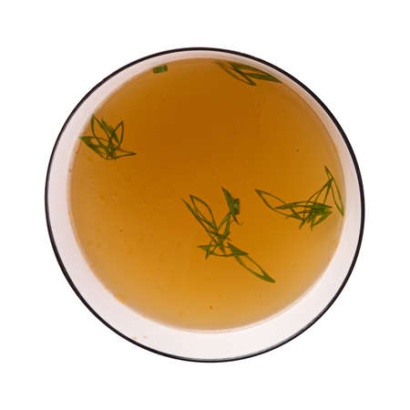 Isolated bowl of oriental broth sorpaの写真素材