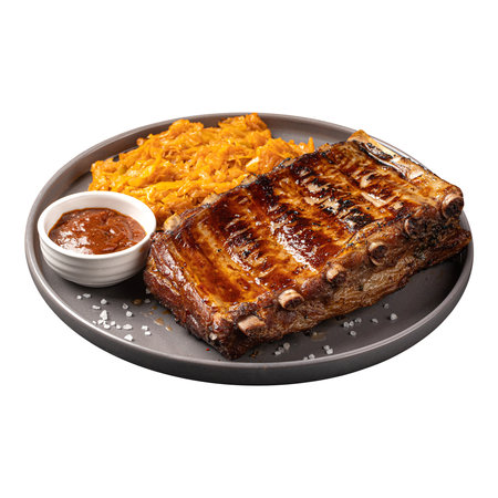 Josper rack of pork ribsの写真素材