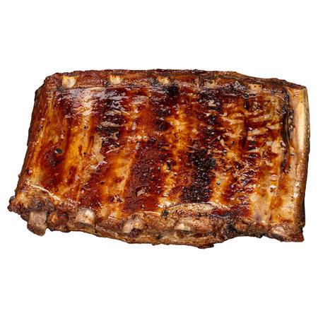 rack of pork ribsの写真素材