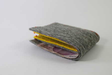 white wallet handmade wallet