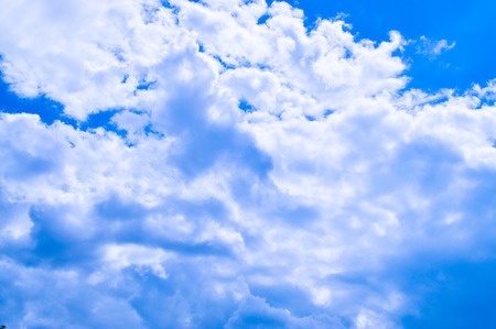 cloud in the blue sky