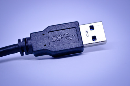 USB 3.0 cableの写真素材