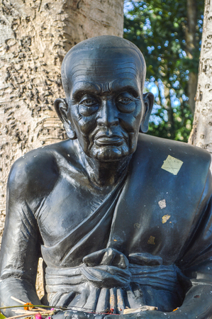 Chiang Rai, Thailand - October 1, 2016: Wat Phra That Doi Chom Thong. Luang Pu Thuad imageのeditorial素材