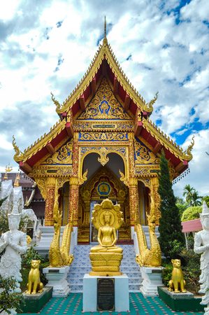 Chiang Rai, Thailand : January 2, 2017 - Wat Khrua Khrae or Wat Mangkol Thawararamのeditorial素材