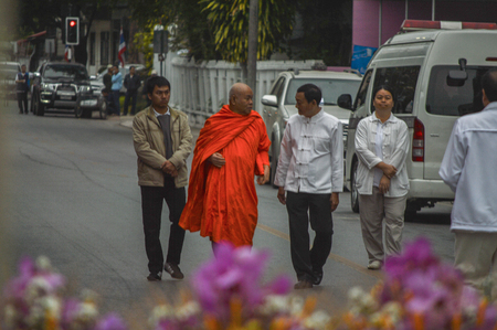 Chiang Rai, Thailand : January 1, 2017. New Year Food Offerings Festival of traditional merit making ceremonyのeditorial素材