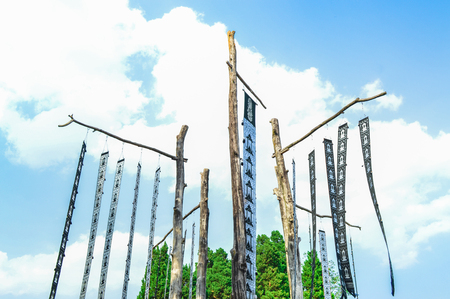 Chiang Rai, Thailand - April 6, 2017 : Doi Tung Royal Villa, The Mae Fah Luang Garden. Tungのeditorial素材