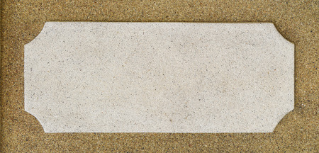 Signboard on stone concrete textureの写真素材