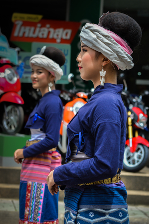 Chiang Rai, Thailand - July 7, 2017 : Candle Festival Parades are paraded around Chiang Rai town.  In Thailand associates with Buddhist agenda called Buddhist Lent.のeditorial素材