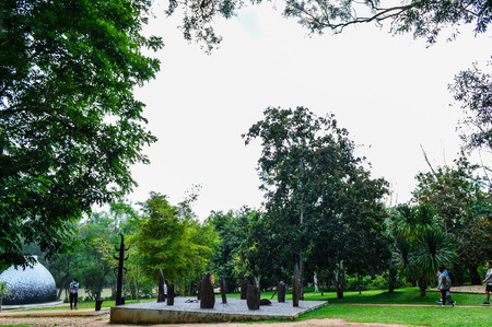 Chiang Rai, Thailand - June 23, 2017 : Baandam Museum (Black House), created and designed by Thawan Duchanee.のeditorial素材